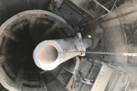 extraction d'un conduit dans un silo